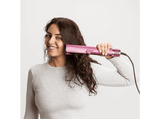 Plancha Secador - Taurus Slimlook Duo, 1200 W, 4 temperaturas, 2 velocidades, Iónico, Pantalla LCD, Cabello húmedo y seco, Autolimpieza, Fucsia