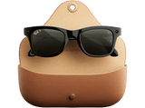 Gafas IA - Ray-Ban Meta Wayfarer (Gen 3), Negro brillante, Lentes polarizadas en verde, Gafas con IA y cámara, Talla estándar, Unisex