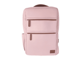 Mochila para portátil - Maillon Technologique Lucerna 16, 13L, Portátiles hasta 16, Waterproof, Puerto USB,  Rosa