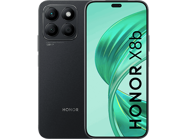 Móvil - Honor X8B, Negro, 8+256GB, 8GB RAM, 6.7" AMOLED, Qualcomm® Snapdragon® 680, 4500mAh, Android