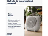 Calefactor - De'Longhi Termoventilador Capsule Hobby HFS30B24.W, 2400 W, 2 Niveles de potencia, IP21, Apagado automático, Blanco