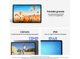 Tablet - Samsung Galaxy Tab S10 FE, LTE, 10.9 WUXGA+, 12 GB RAM , 256 GB, Gris, Sin Adaptador De Corriente, Con S Pen