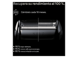 Recambio para afeitadora - Braun NEVO, Cabezal de afeitado original para afeitadoras eléctricas NEVO, 250 hojas, Plata