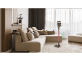 Aspirador escoba - Hoover HF300 HOME, Cepillo Anti-Enredos, Posición Parking, Luz LED, Autonomía 40 min, Batería Extraíble, Carga 2.5h, 0.7L, Rojo