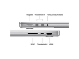Apple MacBook Pro (2025) 14,2, Chip M5, CPU de 10 núcleos, GPU de 10 núcleos, 16 GB RAM, 512 GB SSD, Plata