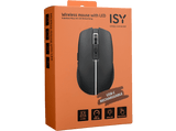 Ratón inalámbrico - Isy IWM-4100-BK, Óptica por diodos láser, 1600 dpi, Botones Silenciosos, LED, Negro