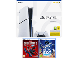 Consola - Sony PS5 Slim Standard, 1 TB SSD, 1 mando + Juego Spider-Man 2 + Juego Astro Bot