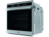 Horno a vapor - Whirlpool W6 OS4 4S1 P, Multifunción, Pirolítico, 73 l, 59.5 cm, tecnología 6th SENSE, Acero inoxidable y negro
