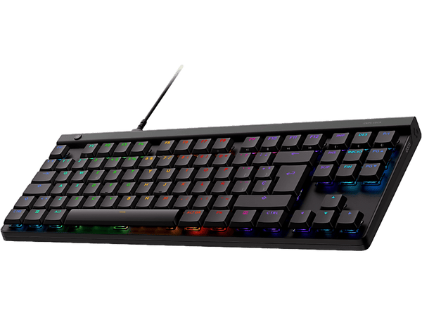 Teclado gaming - Logitech G G515 TKL, Cable, Teclas RGB Lightsync/Personalizables, Modo de juego, Interruptores mecánicos GL perfil bajo, Negro