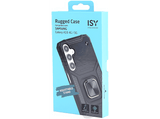 Funda móvil - ISY ISC 6109, Samsung, Galaxy A16 5G, Resistente al agua y golpes, Soporte Plegable Integrado, Negro