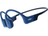 Auriculares conducción ósea - Shokz OpenRun, Banda para el cuello, Bluetooth, Carga rápida, 8h Autonomía, IP67, Azul