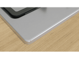 Placa de gas - Bosch PGC6B5K90, 3 zonas, 28 cm zona grande, Gas natural, 58.2 cm, Acero inoxidable