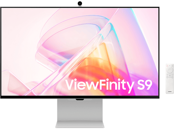 Monitor - Samsung ViewFinity S9 LS27C902PAUXEN, 27", 5K Ultrawide, 5ms, 60 Hz, Camara, WiFi, Bluetooth, Plata