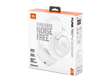 Auriculares inalámbricos - JBL Tune 780NC, Autonomía 76 h, Diadema, Circumaurales, Cancelación ruido adaptativa con Smart Ambient, Plegables, Blanco