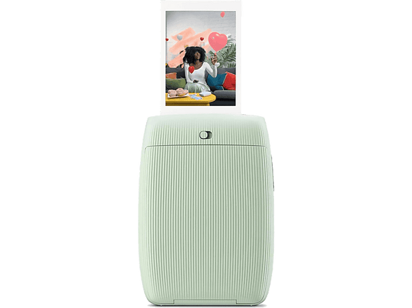 Impresora fotográfica - Fujifilm Mini Link 3, Exposición de 3 colores con OLED, 800 × 600 puntos, Impresión en 15 segs, Sage Green