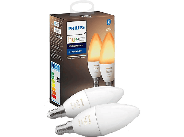 Pack 2 Bombillas inteligentes - Philips Hue White Ambiance 120947