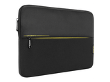 Funda portátil - Targus TSS931GL, Para PC's hasta 14 , Poliéster/Neopreno, Cierre de Cremallera, Negro/Amarillo