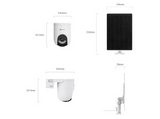 Cámara de vigilancia IP - Ezviz HB8 Lite + Panel Solar, 2560 × 1440, Outdoor, Función visión nocturna, IP65, Seguimiento Inteligente, 4G, Blanco