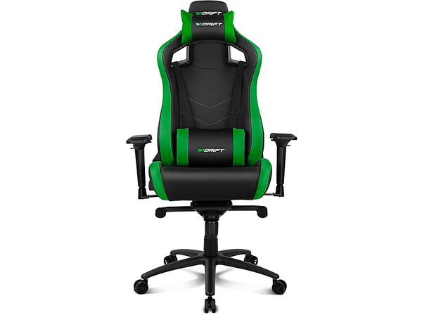 Silla gaming - Drift DR500G, Reposabrazos 4D, Cojín cervical y lumbar, Reclinable, Giratorio