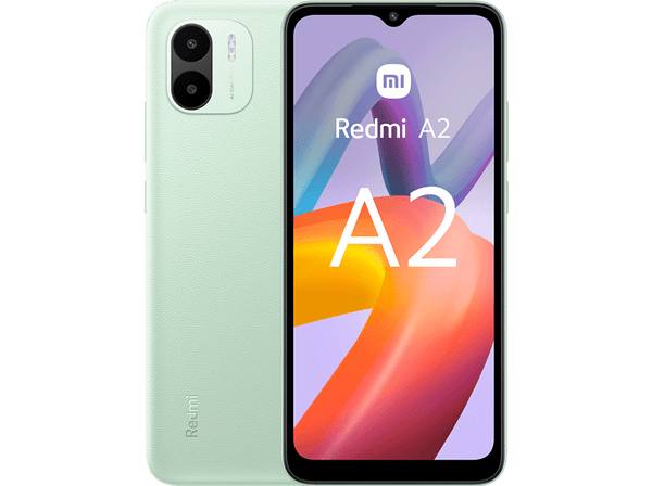 Móvil - Xiaomi Redmi A2, Verde, 64 GB, 3 GB RAM, 6.52" HD+, MediaTek Helio G36, 5000 mAh, Android