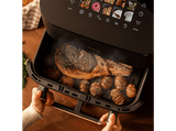 Freidora de aire - Cecotec Cecofry&Grill Smokin' 11000, 2900 W, 11 L, Triple grill, Ahumador, Temperatura dual, Negro