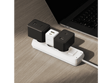 Cargador de pared - Baseus PALM, 30W, USB y Tipo-C, Kit con cable Tipo-C de 100 cm, Universal, Blanco