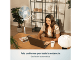 Ventilador de pie - Cecotec EnergySilence 515 WindLite Pro, 3 velocidades, Oscilación automática, 5 aspas aerodinámicas y máxima seguridad, Blanco