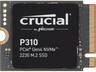 Disco duro SSD interno 2 TB - Crucial P310 PCIe Gen4 2230 NVMe M.2, Interno, Velocidad de lectura hasta 7100 MB/s, Negro