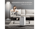 Deshumidificador - Rowenta Extreme Dry Compact DH5260, 16 l/día,  Depósito 3 l, Superficie 40 m², Silencioso, Blanco