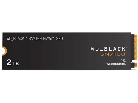 Disco duro SSD interno 2TB - WD_BLACK SN7100 NVMe SSD, Hasta 7250 MB/s lectura, M.2 2280, Negro