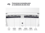 Monitor gaming - LG 39GX90SA-W, 39 WQHD 4K, 240 Hz, 0.03 ms, OLED curvo 800R, AMD FreeSync™, USB-C, Altavoces integrados, Altura ajustable, Blanco