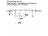 Placa inducción con extractor integrado - Bosch PVS611B16E, 4 Zonas,  Zona Flex, CombiInducción, Touch Select, Negro