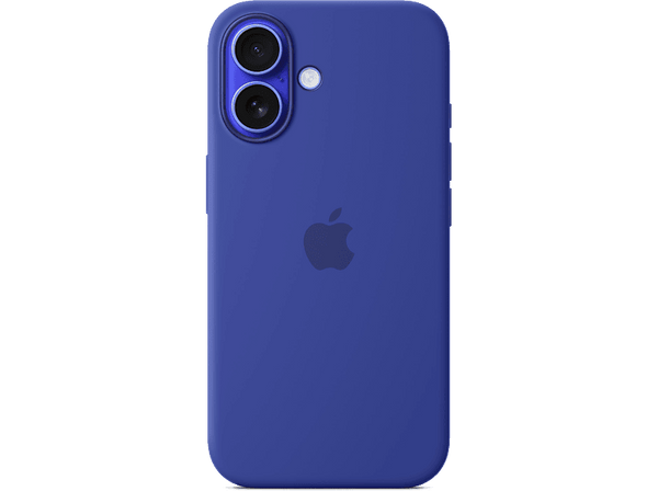 Apple Funda de silicona con MagSafe para iPhone 16, Azul ultramar