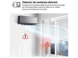 Aire acondicionado Split 1 x 1 - LG MIRROR09X,3182 fg/h, Freeze Cleaning, ThinQ™, Antracita espejo