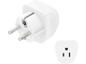 Adaptador enchufe - Hama 223458, Tipo A y tipo B, 3 pines, Compatible América y Canadá, Blanco