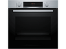 Horno a vapor - Bosch HQA514ES3, Multifunción, Asistente de limpieza por agua, 71l, 3D Hot air, HotAir Steam, 60 cm, Inox