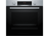 Horno a vapor - Bosch HQA514ES3, Multifunción, Asistente de limpieza por agua, 71l, 3D Hot air, HotAir Steam, 60 cm, Inox