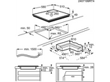 Placa inducción - AEG TO63IV00IB, 3 zonas, Zona grande 32 cm, PowerBoost, 58 cm, Negro