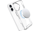 Funda - Isy ISC 1118, Compatible con iPhone 16 Plus, Resistente a Golpes, Anillo Magnético Integrado, Transparente