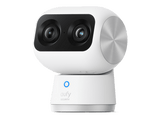 Cámara de vigilancia IP - Eufy S350, 4K, Función de visión nocturna, Interior, Doble Cámara, Negro/Blanco