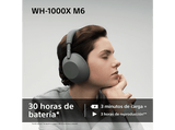 Auriculares inalámbricos - Sony WH-1000XM6, Cancelación ruido, 30h Autonomía, Hi-Res, Carga Rápida, Cómodo, Plegable, iOS/Android, Verde oliva