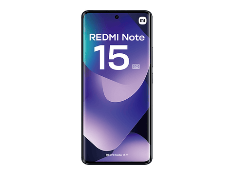 Móvil - Xiaomi Redmi Note 15 5G, Negro, 512 GB, 12 GB RAM, 6.77