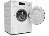 Lavadora carga frontal - Miele WCK360 WCS, 10 kg, 1400 rpm, 11 programas, QuickPowerWash, Alisar extra, Blanco loto