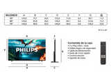 TV QD-Mini LED 75 - Philips 75MLED820/12, UHD 4K, P5 Perfect Picture Engine, Smart TV, Dolby Vision y Dolby Atmos Titan OS, DVB-T2, Negro