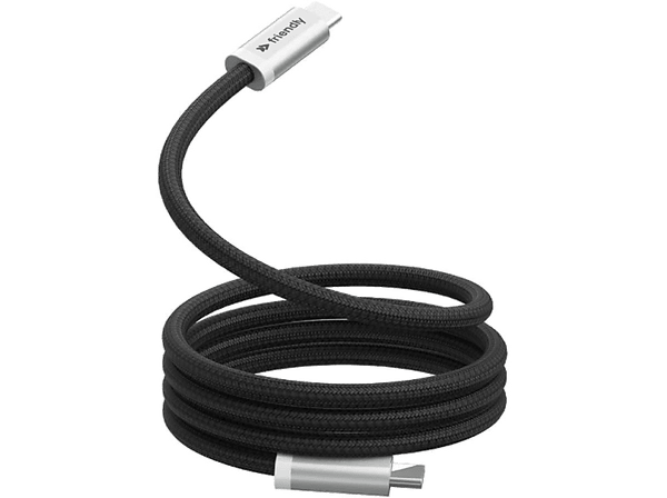 Cable de carga magnética - Friendly License FRCAB008, Tipo C, 60W, Negro
