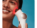 Masajeador facial - Therabody TheraFace PRO, Para Cara, Terapia de luz LED, Microcorriente, Limpieza Profunda, Blanco