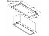 Campana grupo filtrante - Balay 3BF387EX, Integrable, 4 niveles, 745 m³/h, 86 cm, Inox