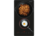 Placa vitrocerámica - Cata TD 3002 BK, 2 Zonas, Zona Grande 19 cm,  Control Táctil, Negro