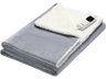 Manta eléctrica - Daga Relax Suave Elegante, 150 W, 6 niveles de temperatura, Calentamiento rápido, Gris