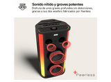 Altavoz de gran potencia - LG XBOOM Stage 501 AI, 220 W, Batería 25h Autonomía, Bluetooth, Luces LED, Efectos DJ, Karaoke, Efectos de Voz, IPX4, Negro